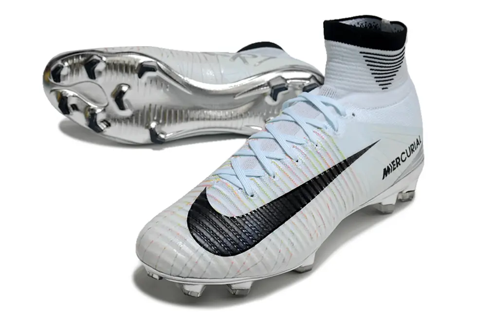 CR7 x Nike Mercurial Superfly 5 Elite FG - White/Iridescent Silver/Black
