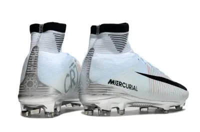 CR7 x Nike Mercurial Superfly 5 Elite FG - White/Iridescent Silver/Black