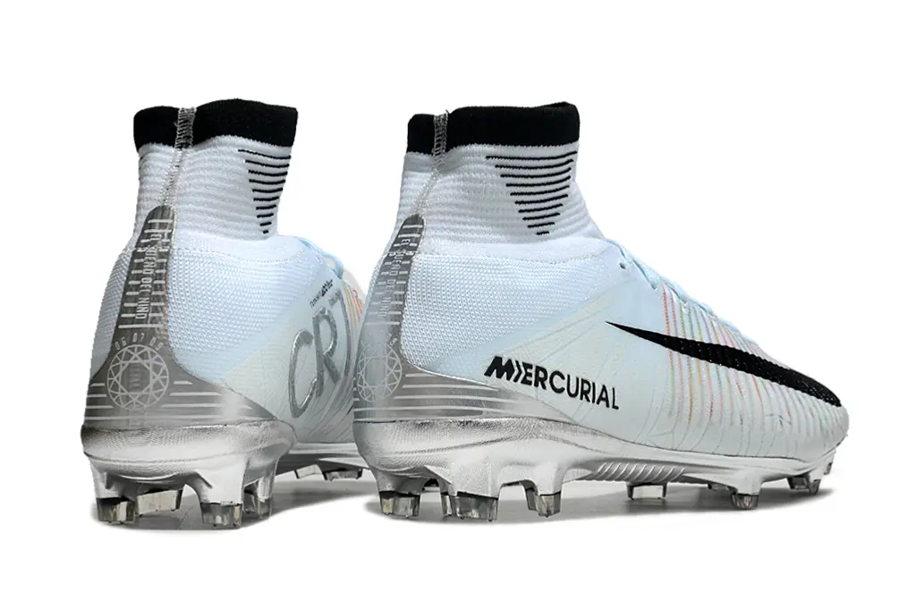 CR7 x Nike Mercurial Superfly 5 Elite FG - White/Iridescent Silver/Black