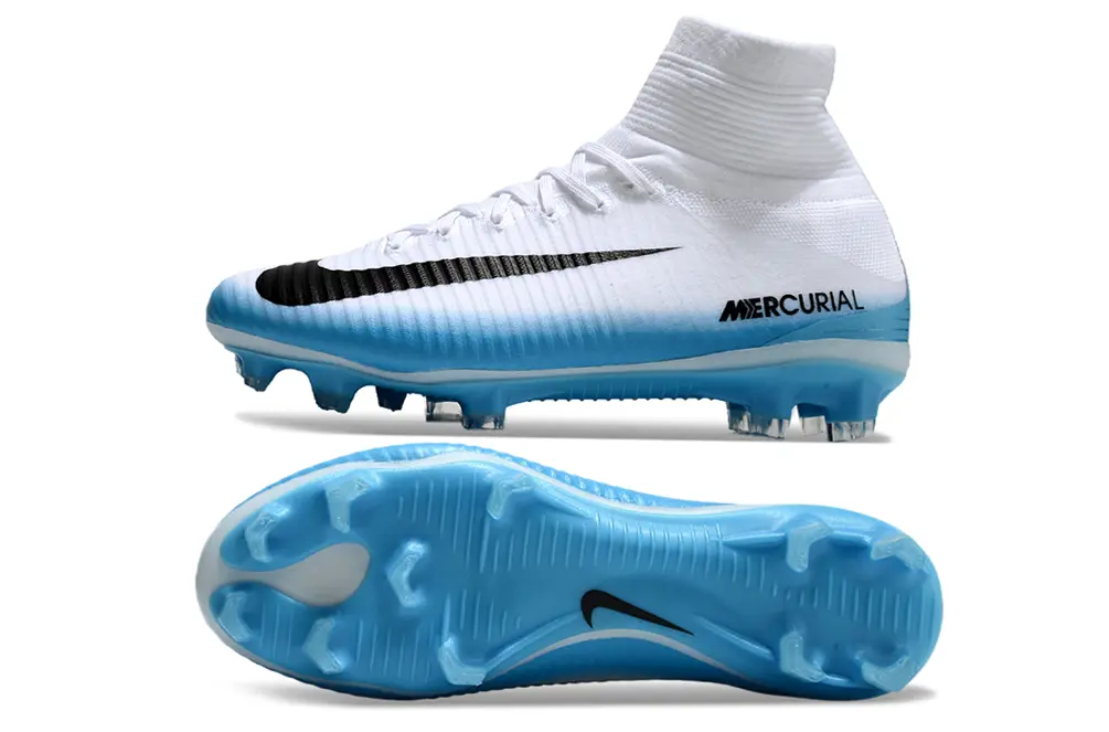 Nike Mercurial Superfly 5 Elite FG - White/Aqua Blue/Black