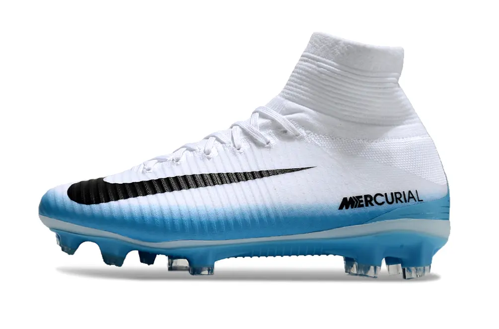Nike Mercurial Superfly 5 Elite FG - White/Aqua Blue/Black