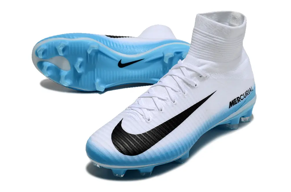 Nike Mercurial Superfly 5 Elite FG - White/Aqua Blue/Black