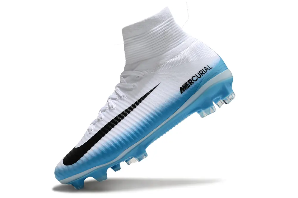 Nike Mercurial Superfly 5 Elite FG - White/Aqua Blue/Black