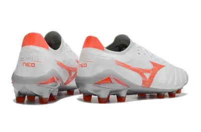 Mizuno Morelia Neo 4 Beta FG - Gray/Tangerine Burst/Classic White