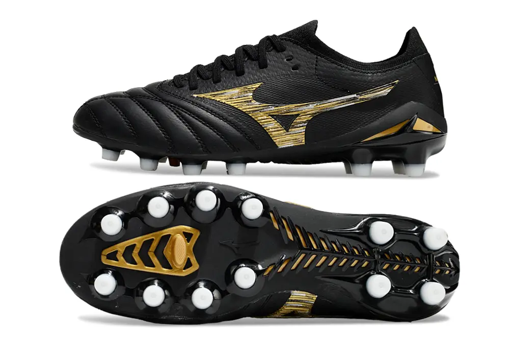 Mizuno Morelia Neo 4 Beta FG - Black/Metallic Gold/Black