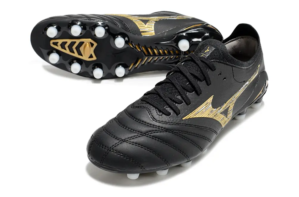 Mizuno Morelia Neo 4 Beta FG - Black/Metallic Gold/Black