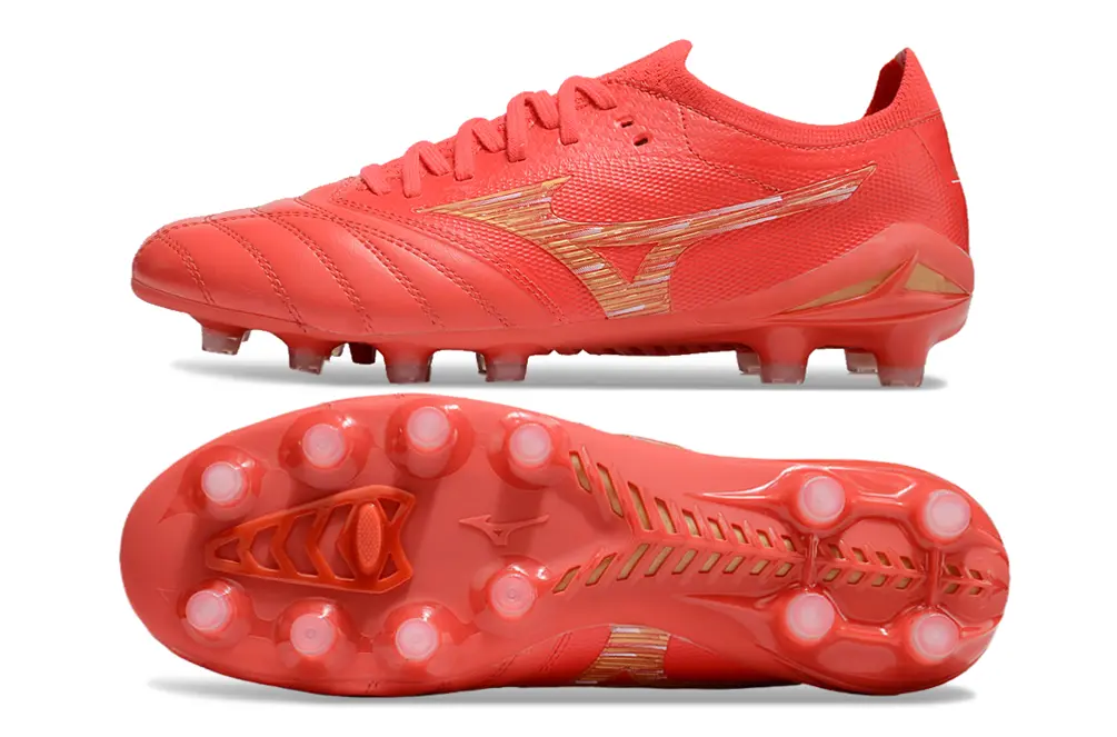 Mizuno Morelia Neo 4 Beta FG - Red/Flame Red/Gold Shine