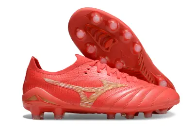 Mizuno Morelia Neo 4 Beta FG - Red/Flame Red/Gold Shine