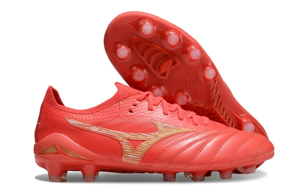Mizuno Morelia Neo 4 Beta FG - Red/Flame Red/Gold Shine