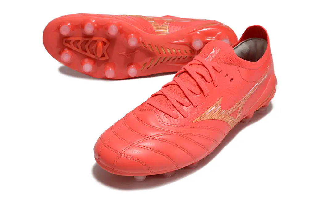 Mizuno Morelia Neo 4 Beta FG - Red/Flame Red/Gold Shine