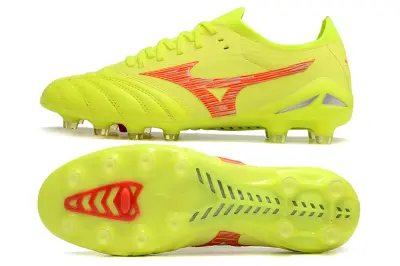 Mizuno Morelia Neo 4 Beta FG - Yellow/Neon Yellow/Dazzling Red