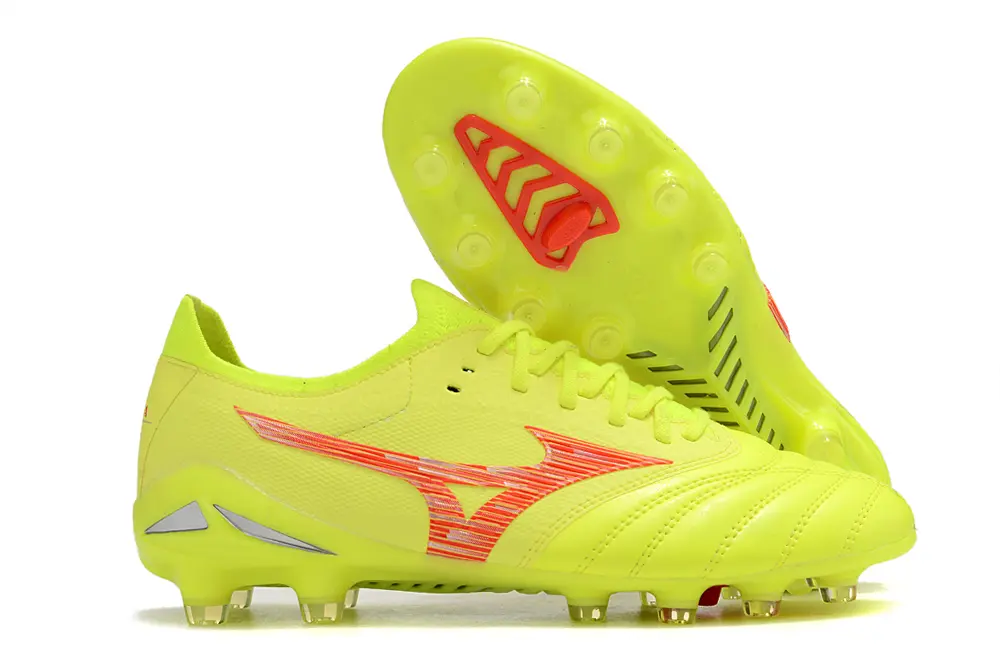 Mizuno Morelia Neo 4 Beta FG - Yellow/Neon Yellow/Dazzling Red