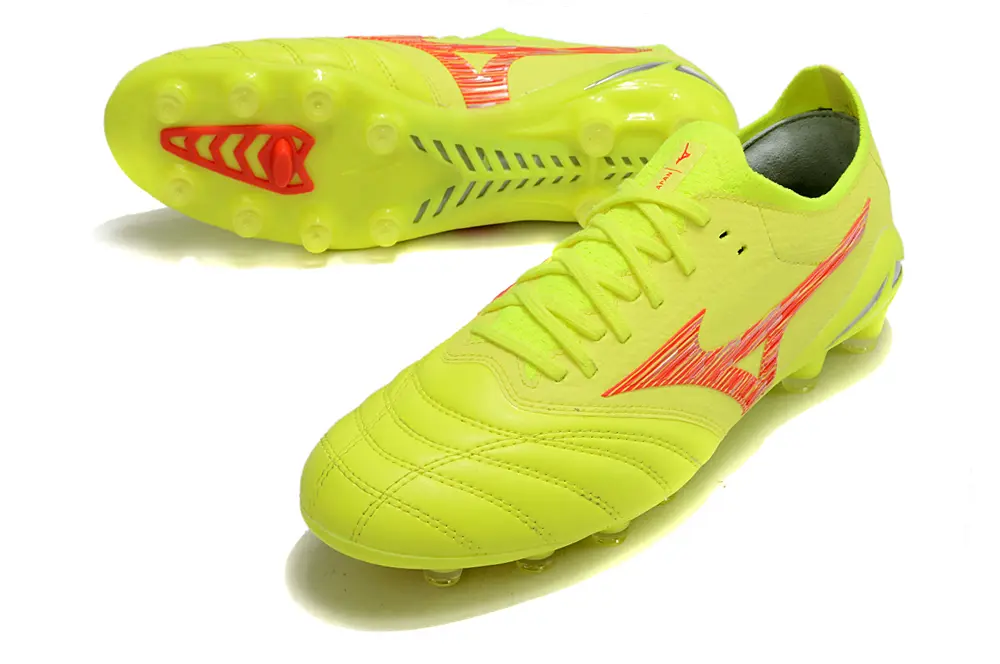 Mizuno Morelia Neo 4 Beta FG - Yellow/Neon Yellow/Dazzling Red