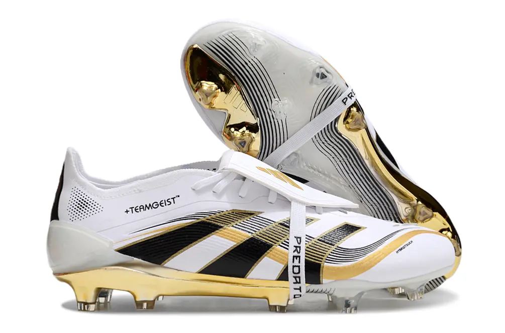 Adidas Predator 25 Elite Foldover Tongue FG - White/Gold/Black