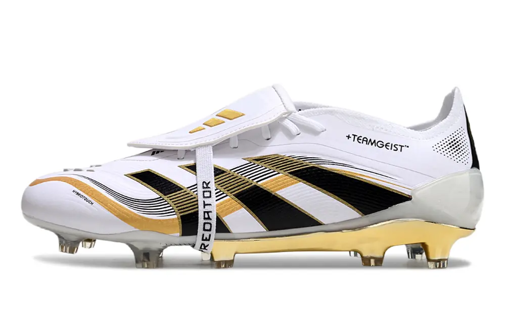 Adidas Predator 25 Elite Foldover Tongue FG - White/Gold/Black