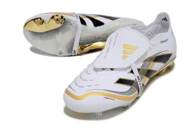 Adidas Predator 25 Elite Foldover Tongue FG - White/Gold/Black