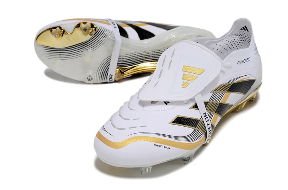 Adidas Predator 25 Elite Foldover Tongue FG - White/Gold/Black