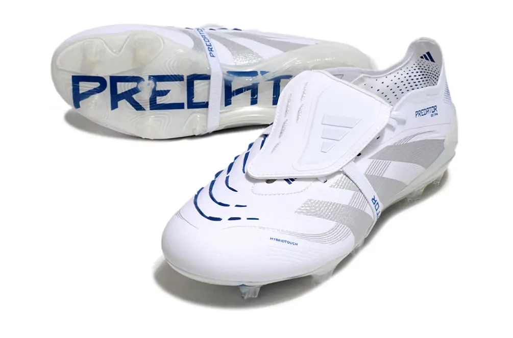 Adidas Predator 25 Elite Foldover Tongue FG - White/Silver/Blue