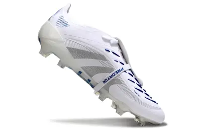 Adidas Predator 25 Elite Foldover Tongue FG - White/Silver/Blue