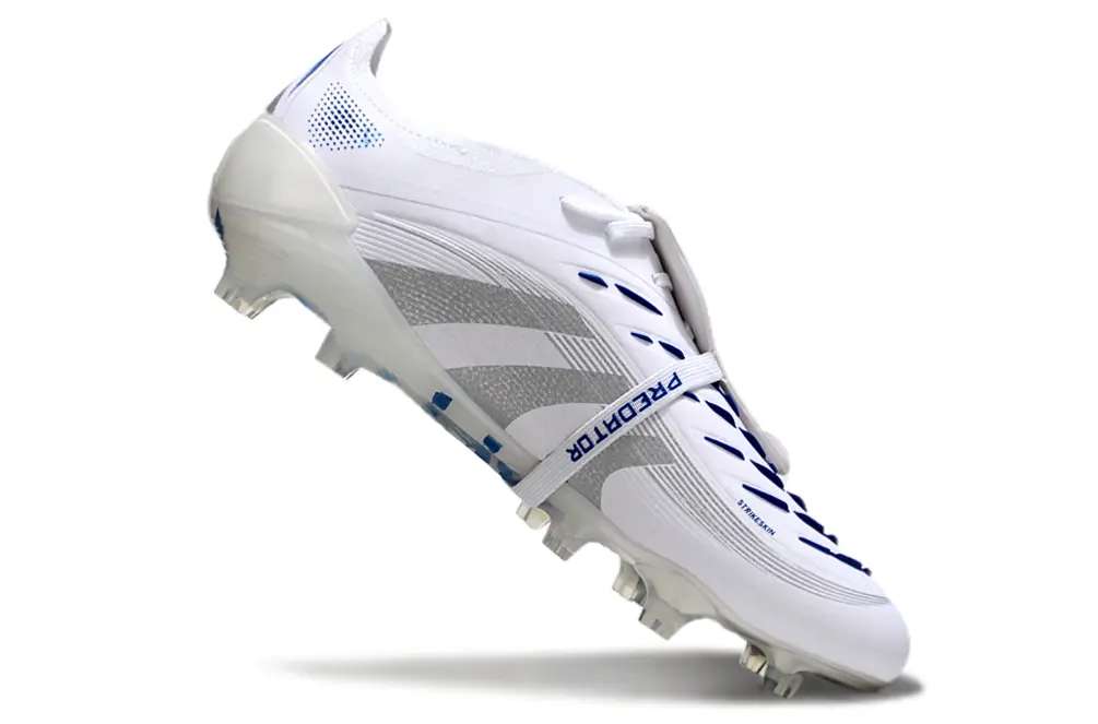 Adidas Predator 25 Elite Foldover Tongue FG - White/Silver/Blue