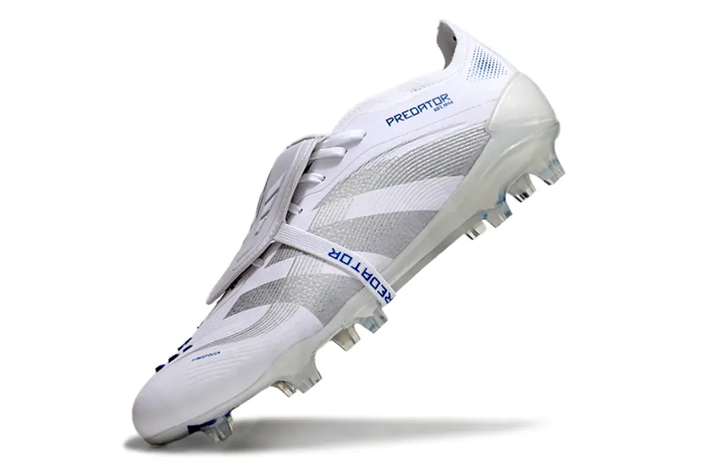 Adidas Predator 25 Elite Foldover Tongue FG - White/Silver/Blue