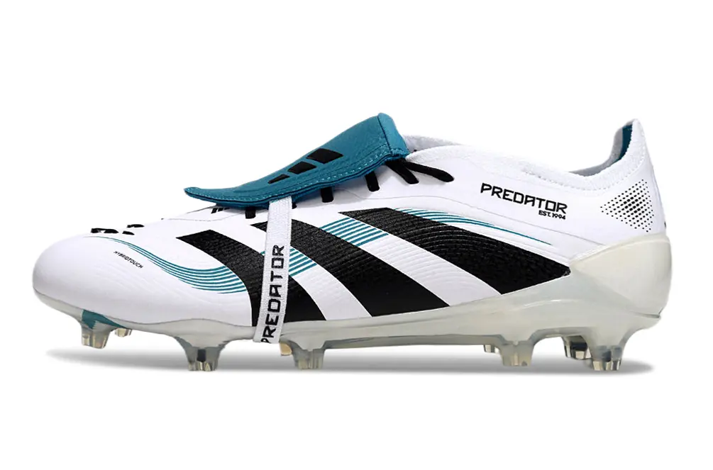Adidas Predator 25 Elite Foldover Tongue FG - White/Black/Teal