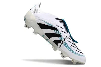 Adidas Predator 25 Elite Foldover Tongue FG - White/Black/Teal
