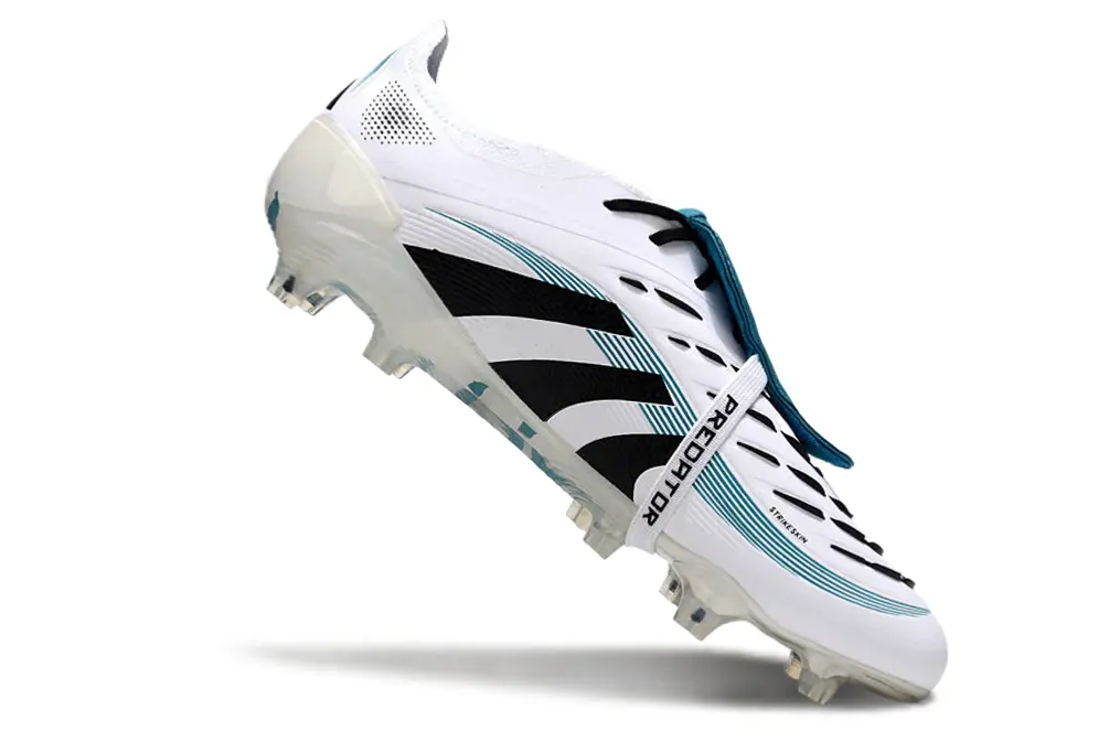 Adidas Predator 25 Elite Foldover Tongue FG - White/Black/Teal