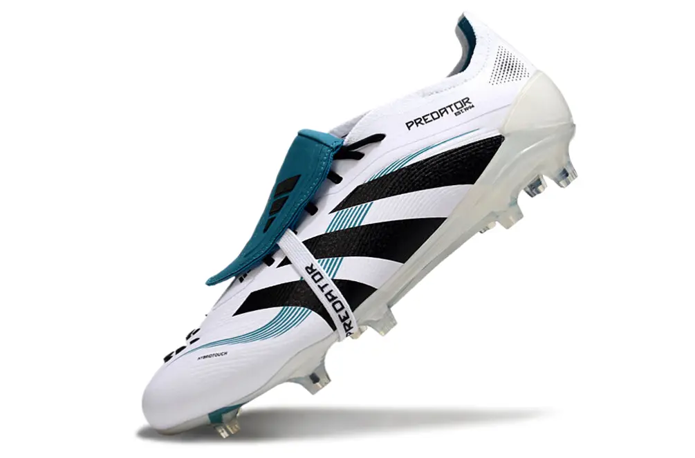 Adidas Predator 25 Elite Foldover Tongue FG - White/Black/Teal