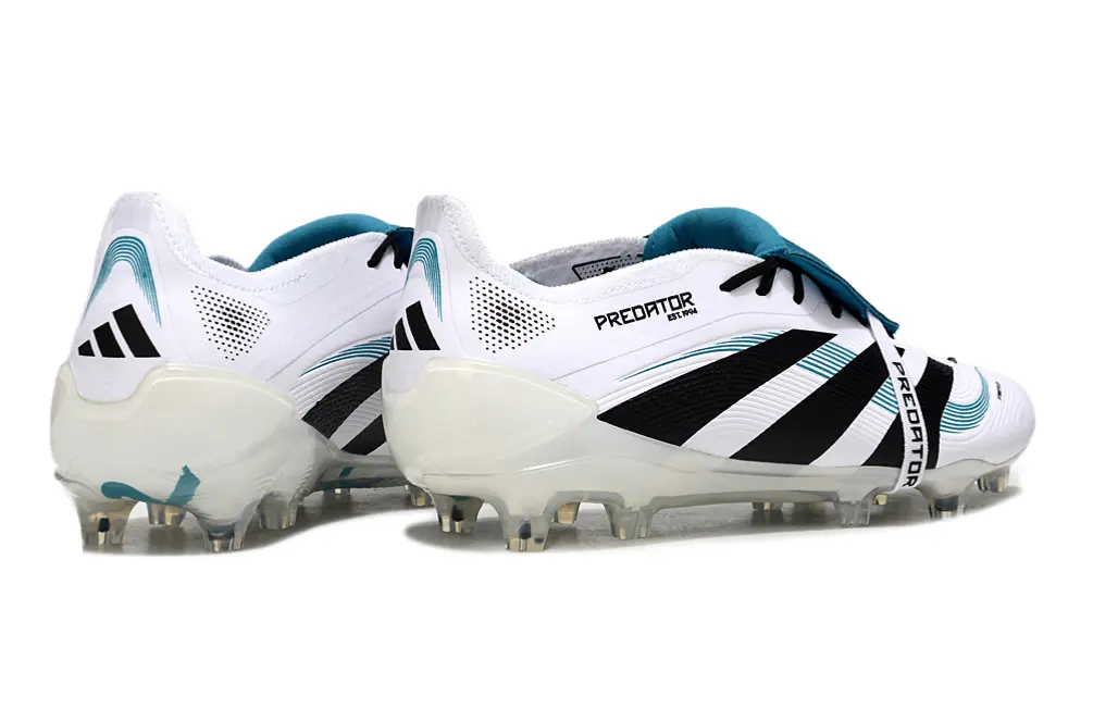 Adidas Predator 25 Elite Foldover Tongue FG - White/Black/Teal