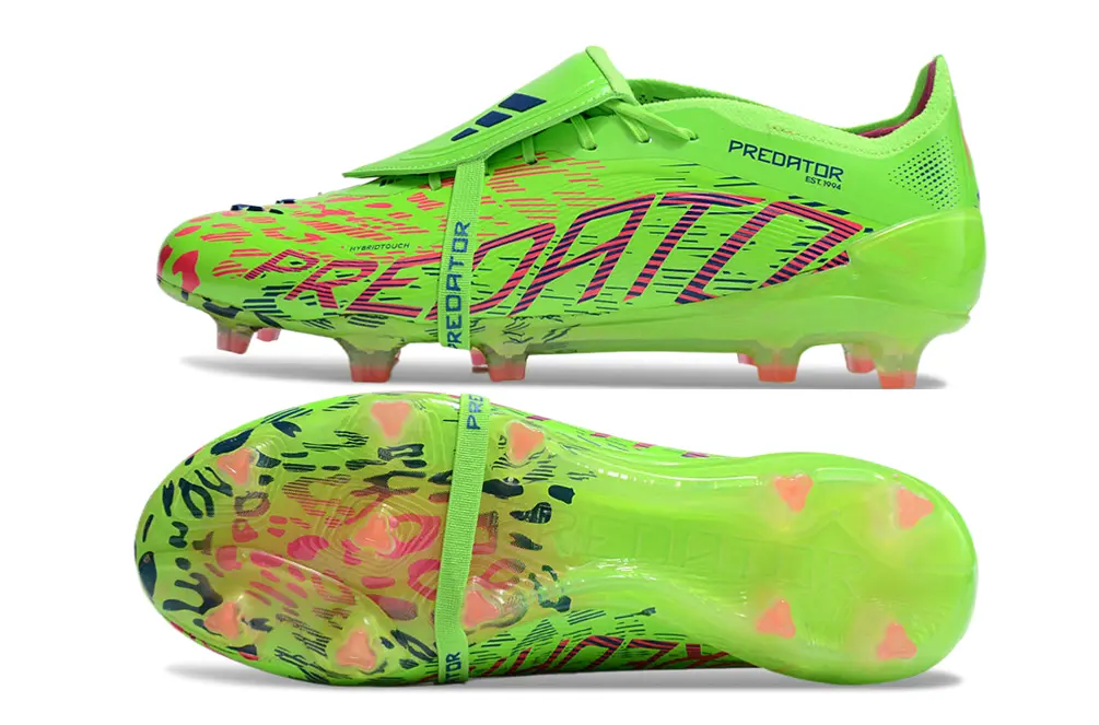 Adidas Predator 25 Elite Foldover Tongue FG - Green/Neon Green/Hot Pink