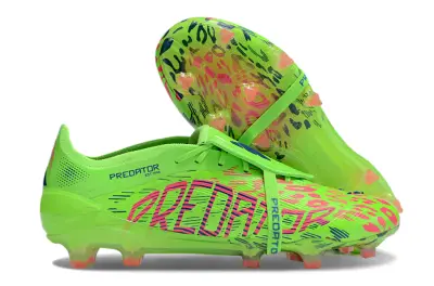 Adidas Predator 25 Elite Foldover Tongue FG - Green/Neon Green/Hot Pink