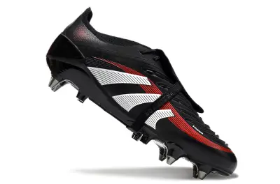 Adidas Predator 25 Elite Foldover Tongue FG - Black/Crimson Red/Sleek White