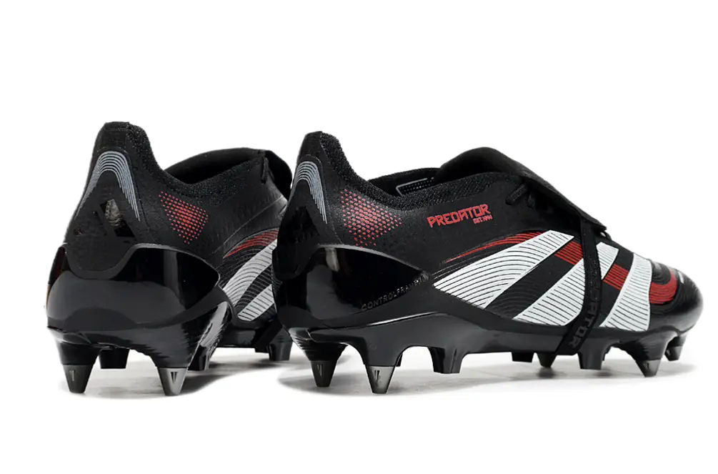 Adidas Predator 25 Elite Foldover Tongue FG - Black/Crimson Red/Sleek White