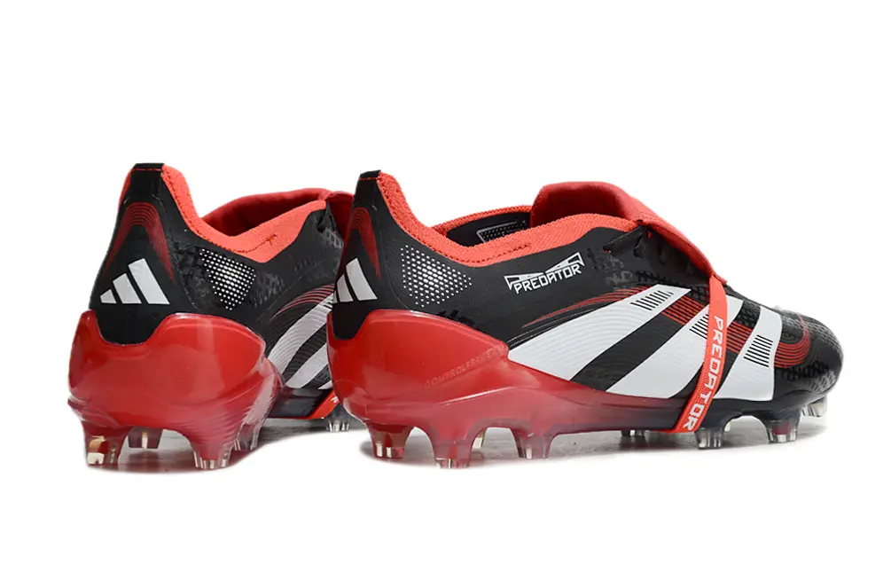 Adidas Predator 25 Elite Foldover Tongue FG - Black/Scarlet Red/White