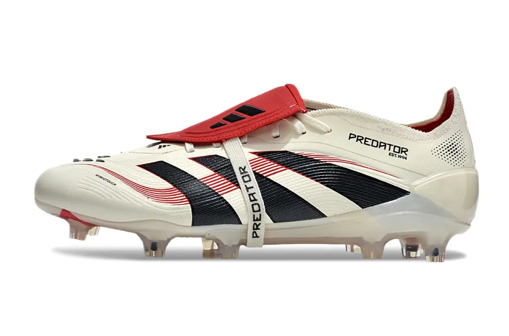 Adidas Predator 25 Elite Foldover Tongue FG - White/Crimson/Black