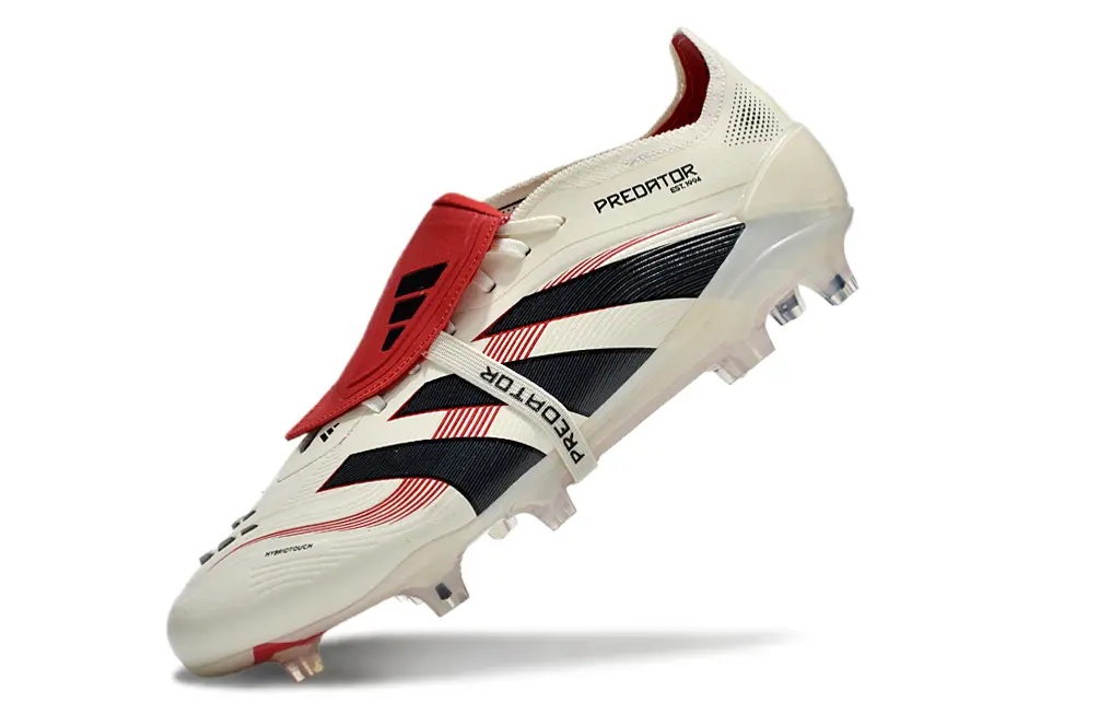 Adidas Predator 25 Elite Foldover Tongue FG - White/Crimson/Black