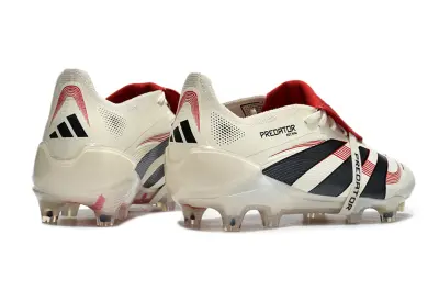 Adidas Predator 25 Elite Foldover Tongue FG - White/Crimson/Black