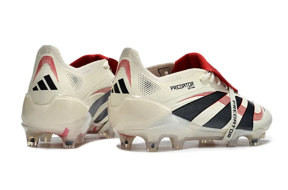 Adidas Predator 25 Elite Foldover Tongue FG - White/Crimson/Black