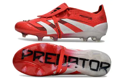 Adidas Predator 25 Elite Foldover Tongue FG - Red/Bright Red/White