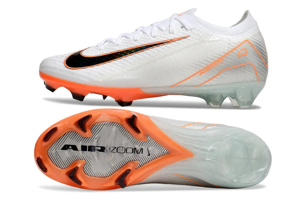 Nike Air Zoom Mercurial Vapor 16 Elite FG - White/Electric Orange/Black