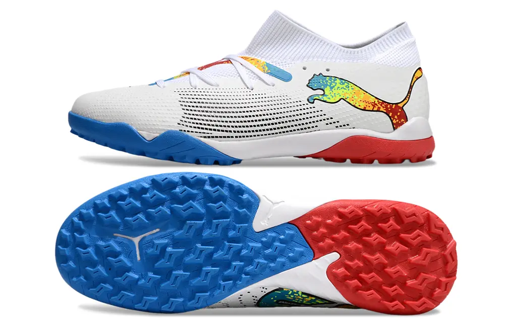 Puma Future 7 Ultimate TF - White/Blue Burst/Red Blaze