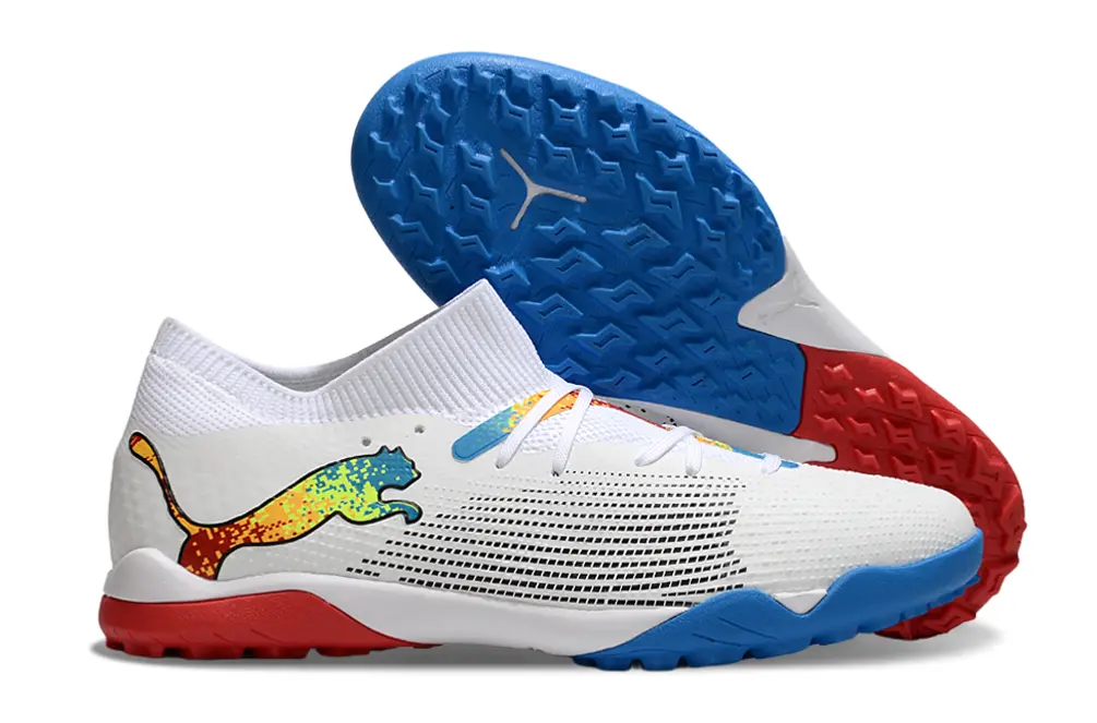 Puma Future 7 Ultimate TF - White/Blue Burst/Red Blaze