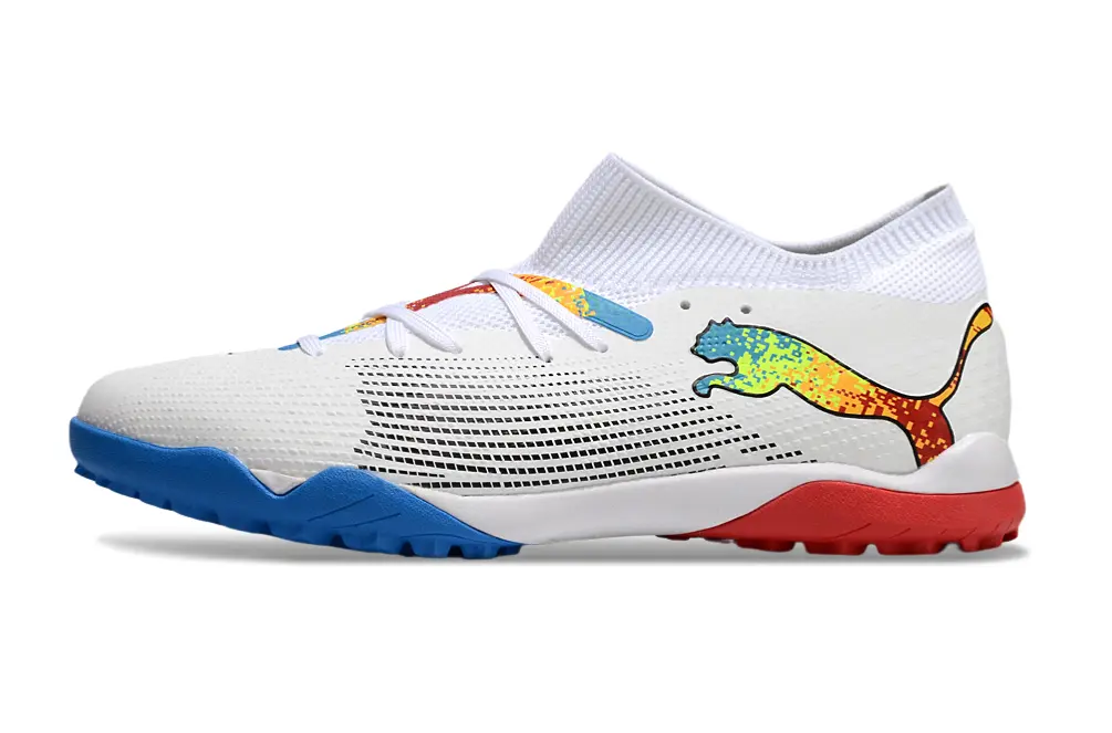 Puma Future 7 Ultimate TF - White/Blue Burst/Red Blaze