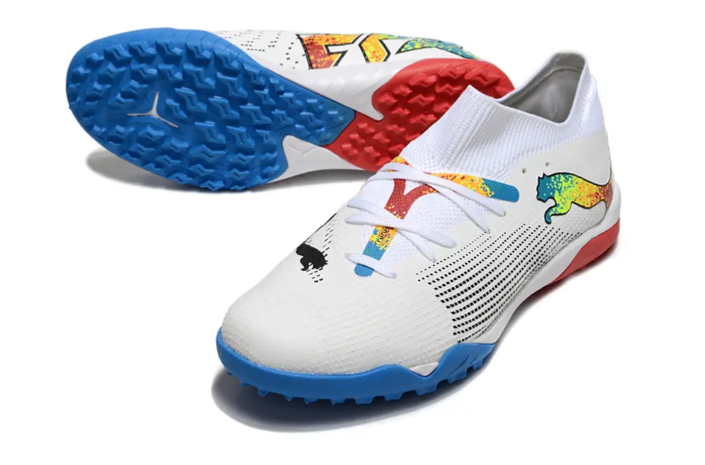 Puma Future 7 Ultimate TF - White/Blue Burst/Red Blaze
