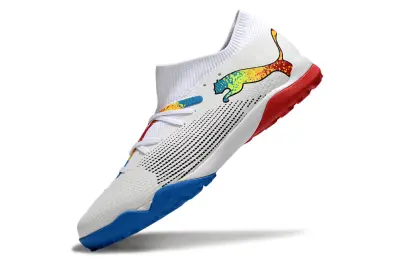 Puma Future 7 Ultimate TF - White/Blue Burst/Red Blaze