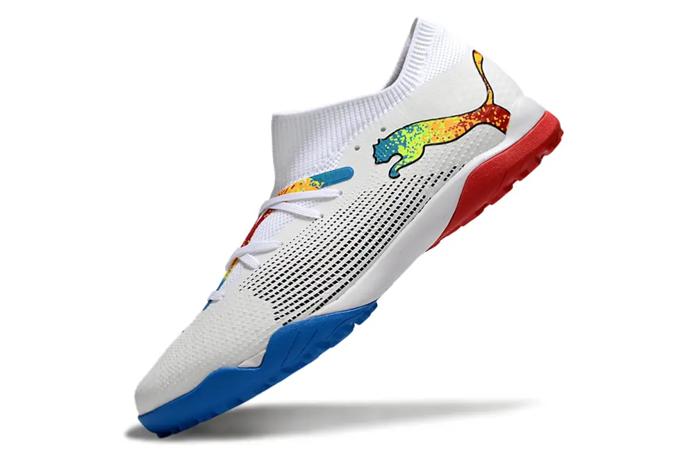 Puma Future 7 Ultimate TF - White/Blue Burst/Red Blaze
