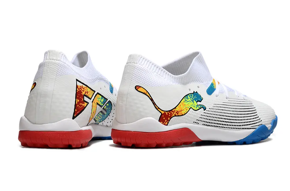 Puma Future 7 Ultimate TF - White/Blue Burst/Red Blaze