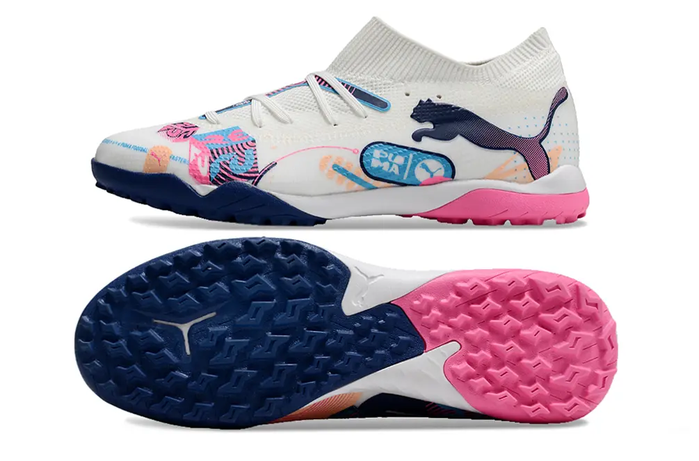 Puma Future 7 Ultimate TF - White/Navy Blue/Pink
