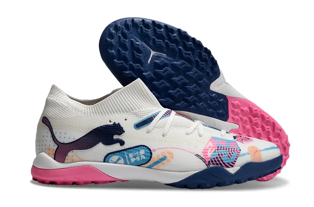 Puma Future 7 Ultimate TF - White/Navy Blue/Pink